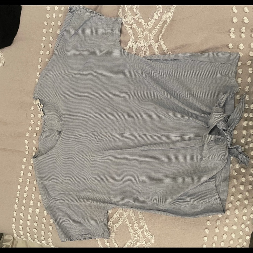Madewell - Front Tie & Button Back Blouse